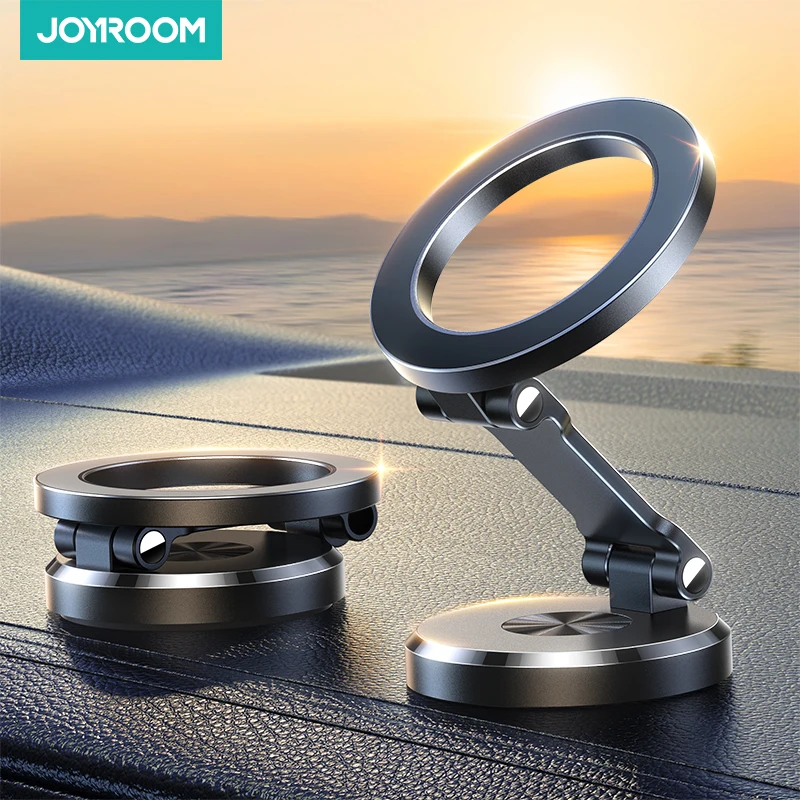 Joryoom Foldable Magnetic Car Phone Holder Mount Universal Strong Phone Mount For Car For iPhone 15 14 13 Pro Max Samsung Huawei