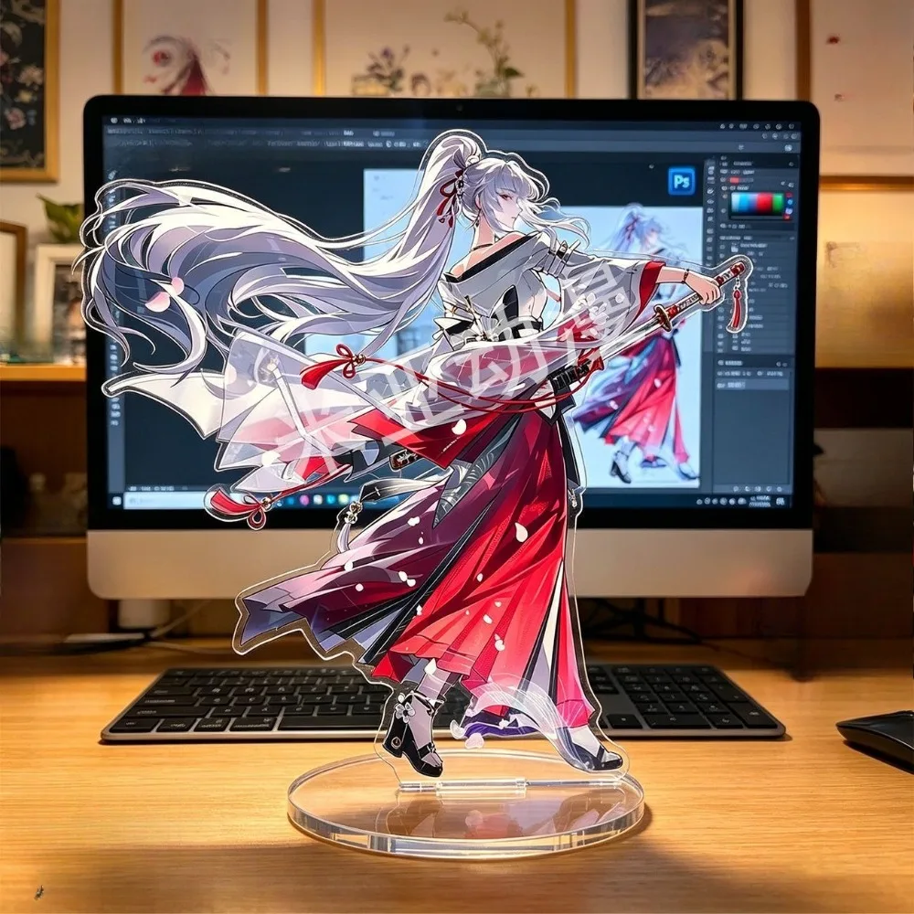 Wuthering Waves 2nd Anniversary Star Sea Echo Series Hiyuki Acrylic Stand Model Plaque Handmade Trend Anime Collectible Keychain view 3
