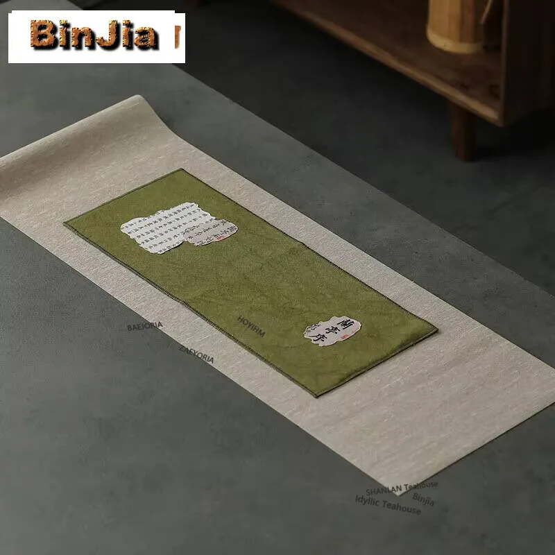 Tie Dyed Handmade Dry Brewed Tea Mat Set Colored Drawing Coaster Boutique Waterproof Dinner Table Cloth Mat Tea Services Gifts