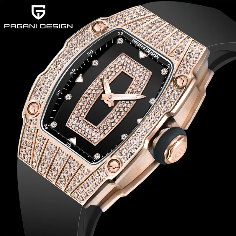 Reloj Mujer 2024 PAGANI DESIGN Fashion Diamond Watch for Women Brand Luxury Silver Rose Gold Quartz Wrist Watch Relogio Feminino