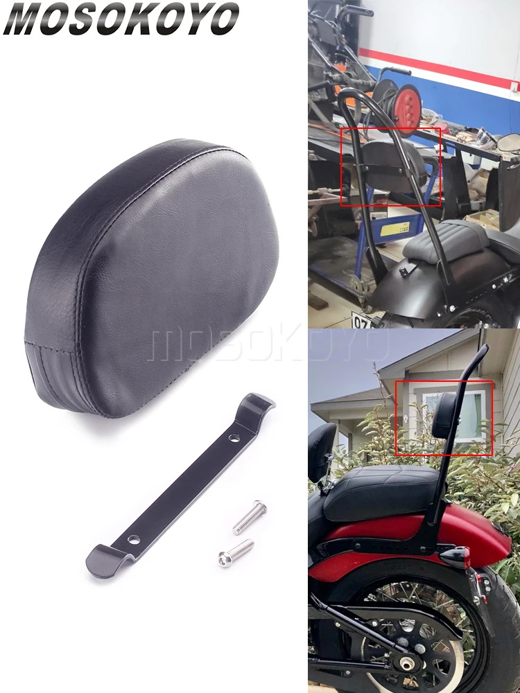 Coussin de dossier Sissy Bar pour Harley Softail Deluxe Heritage Classic Slim Dyna FXD Fat Street Bob Low Rider, accessoires de moto