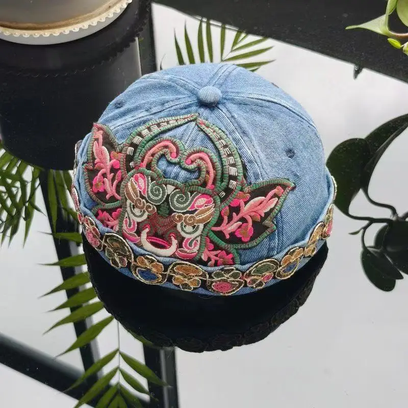 Muslim Caps For Men Women Chinese Style Embroidy Japan Hat Kufi Islamic Kippah Hijab Jewish Cotton Korea 0980