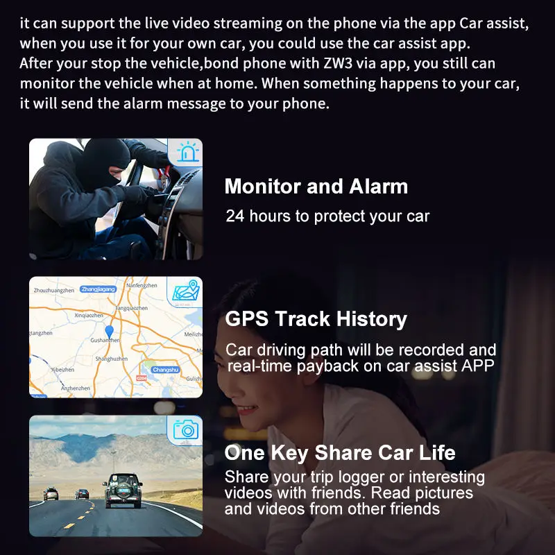 4G Car Dash Camera DVR With App Live HD 1080p Resolution Dual Front Rear Lens WiFi GPS 4G Dash Cam With LCD Screen