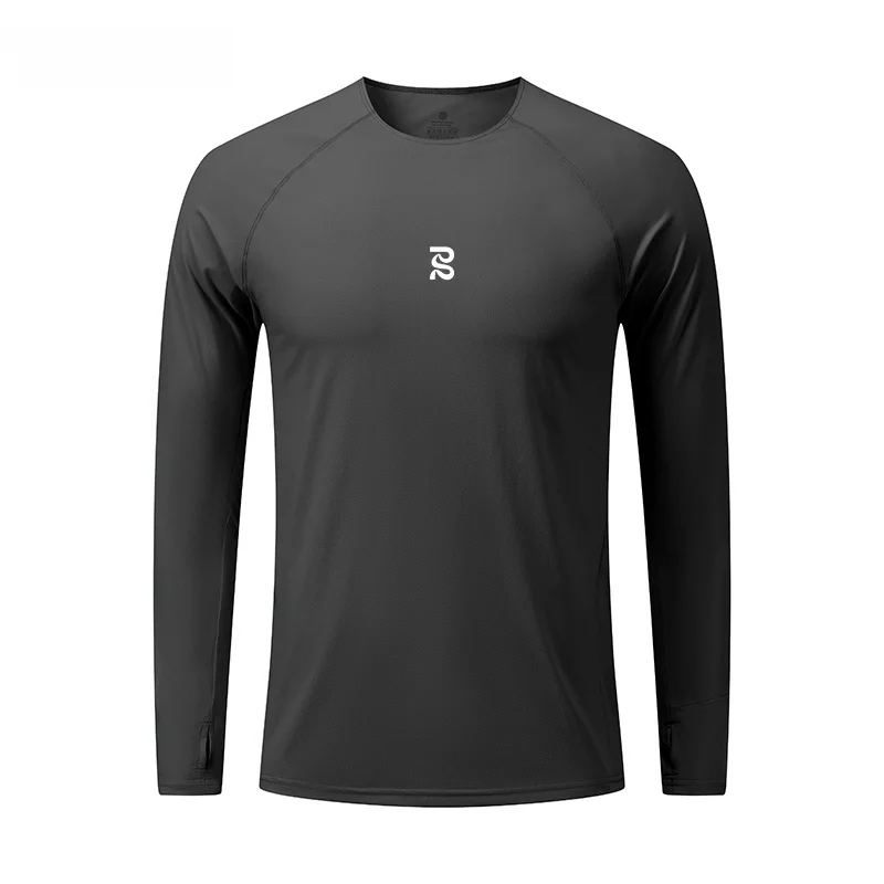 

Bandit Men's Long Sve T-irt Fitn Running Outdoor Sports Qui Dry Moisture ng Breathable for Autumn Training