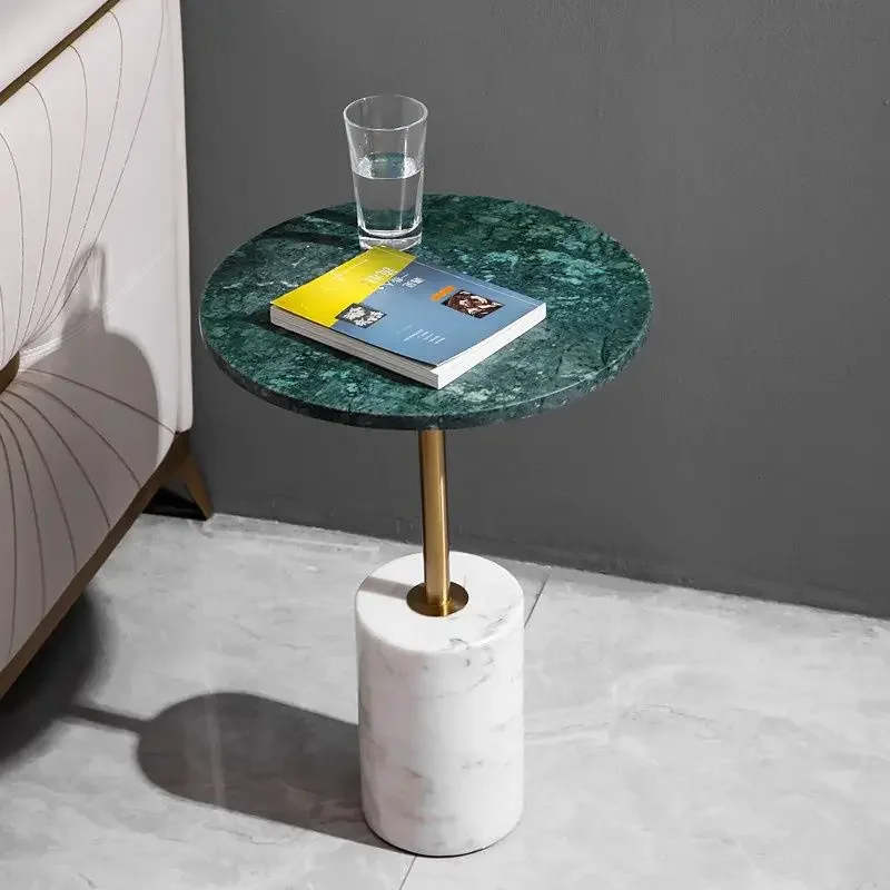 Side Table, Modern Round End Table ,Small Mini Coffee Table  Stylish Accent Furniture for Living Room, Bedroom