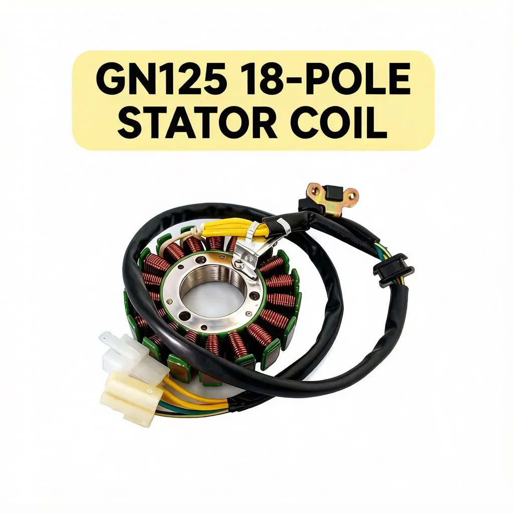 

Motorcycle 18 Pole 5 Wire Magneto Stator Coil Generator for Suzuki GN125 GS125 125cc Engine Parts