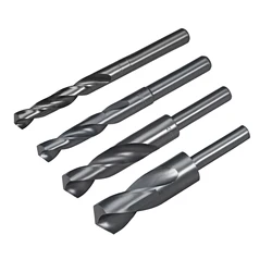 Twist Drill Bit 13-35mm Reduced Shank Drill Bit HSS 6542 with 1/2 Inch Straight Shank 13/15/16/17/18/19/20/22/24/25/26/28/30mm