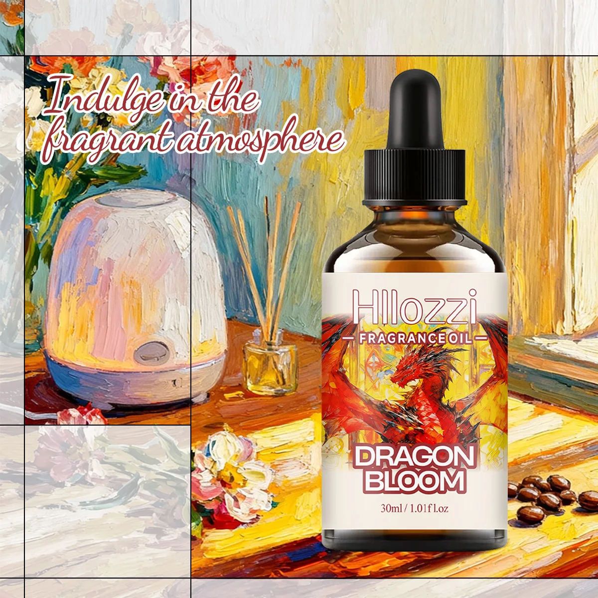 DRAGON BLOOM FRAGRANCE OIL Suitable for all parts of the body, face, and hair, for both men and women