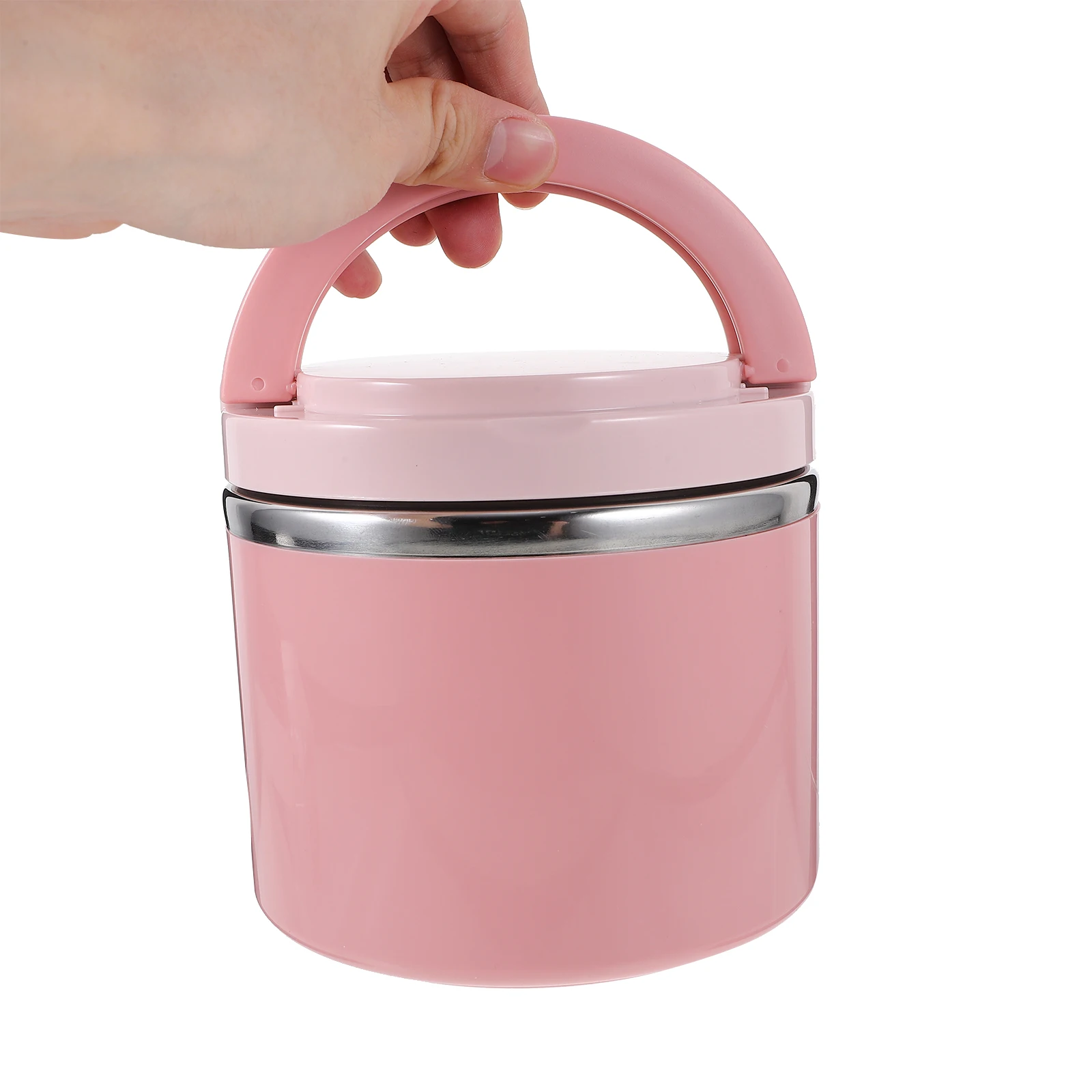 

Stainless Steel Soup Cup Sealed Hot Food Container Cover Containers with Lids Insulated Bowl Pp Mug Office