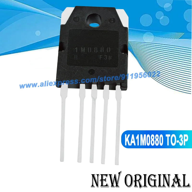 (5 Pieces) 1M0880 KA1M0880 TO-3P / FQA55N10 100V 61A / RJP30H2  360V 35A / GT30J121 600V 30A TO-3P