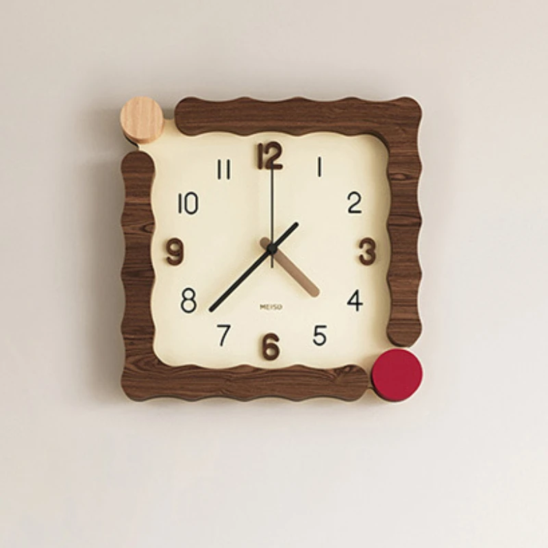 

2023 Japanese Style Clock Wall Clocks Noiseless for Living Room Decoration Domestic Simple Mute Clock Decorative Items for Home