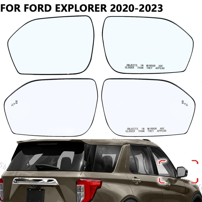 Accessori per lenti MirrorGlass retrovisore auto per Ford Explorer 2020 2021 2022 2023 con punti ciechi riscaldati