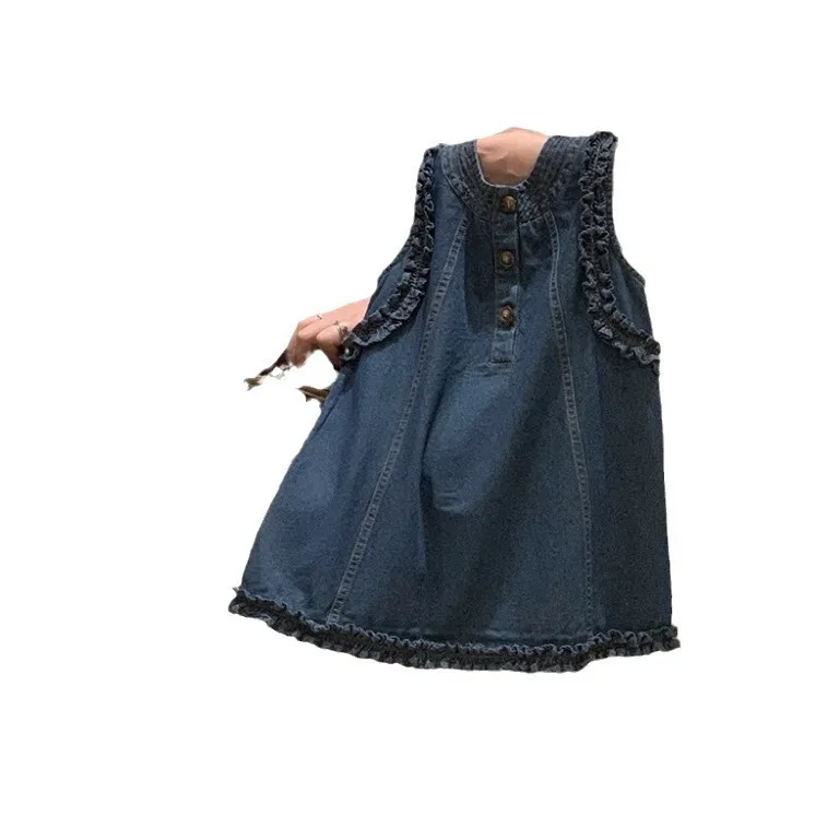 Girls' Dress Summer Dress Western-style Princess Dress, Women's Treasure Sleeveless Dress