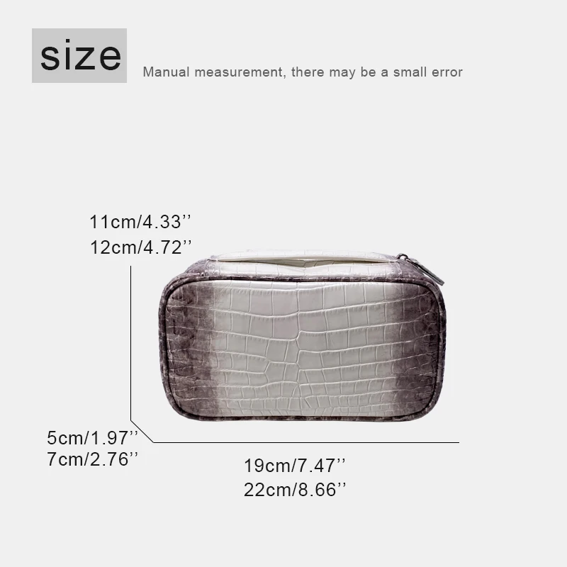 Customize initials Leather Makeup Bags For Women Luxury Designer Handbag And Purse 2026 New In Cowhide Travel Business Organizer