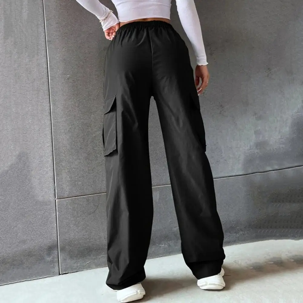 

Women Cargo Pants 2024 Women Casual Joggers Tech Pants Oversize Sweatpants High Waist Wide Leg Baggy Trousers Streetwear