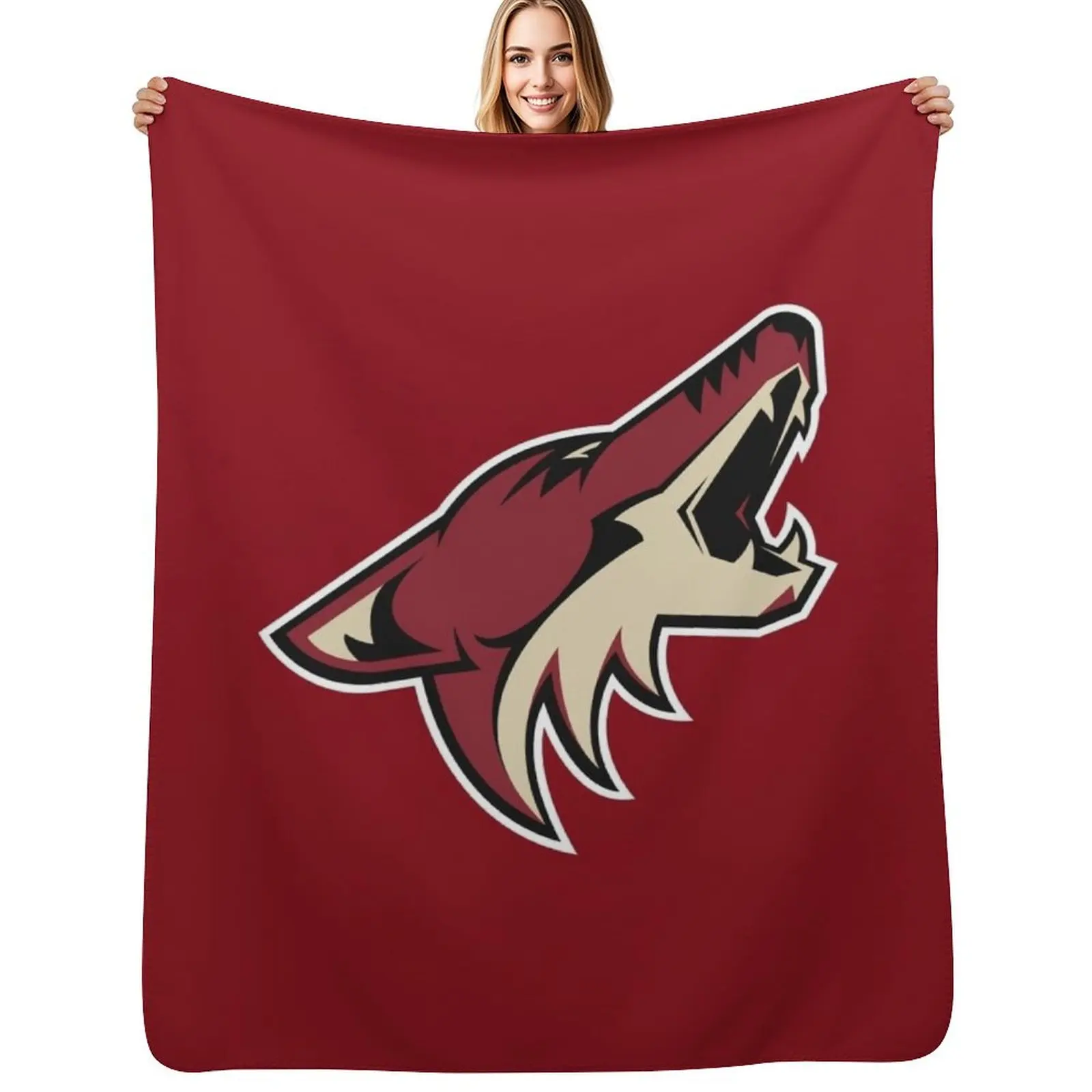 Coyotes logo Throw Blanket Summer Cool Breathable Blanket for Sleeping