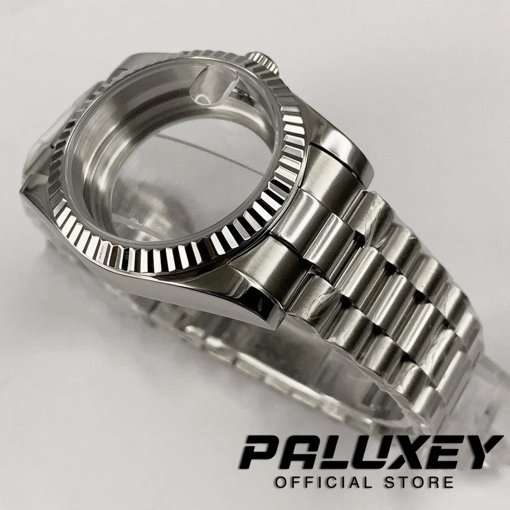 36MM/40MM High Quality Sapphire Crystal 316l Steel Watch Case And President Strap For Nh35 Nh36 Nh34 Automatic Movement MOD