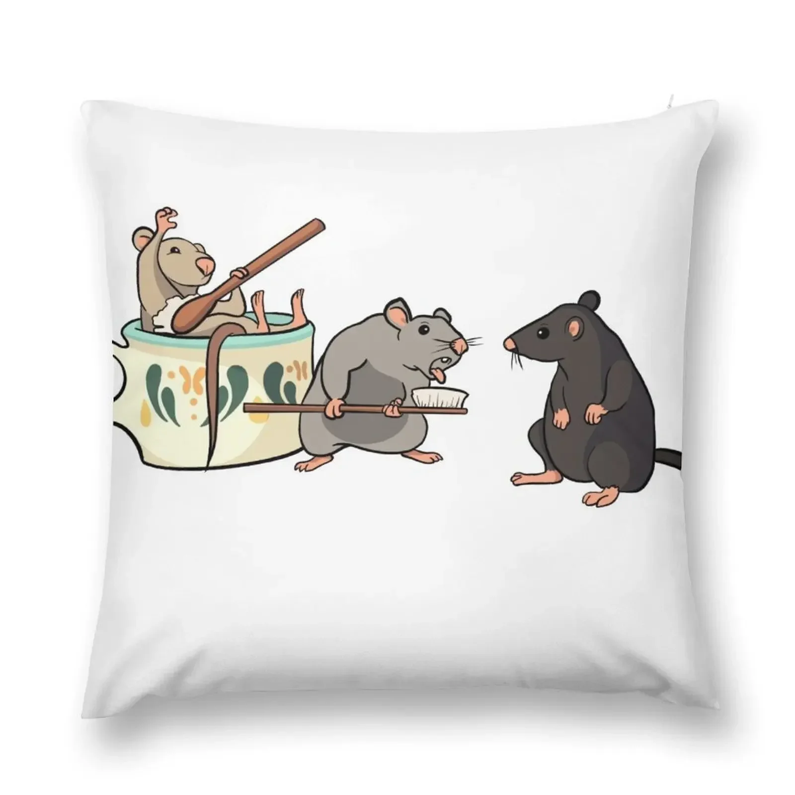 

Bruno's rats Throw Pillow Marble Cushion Cover Decorative Cushions For Luxury Sofa christmas pillow case New year pillow