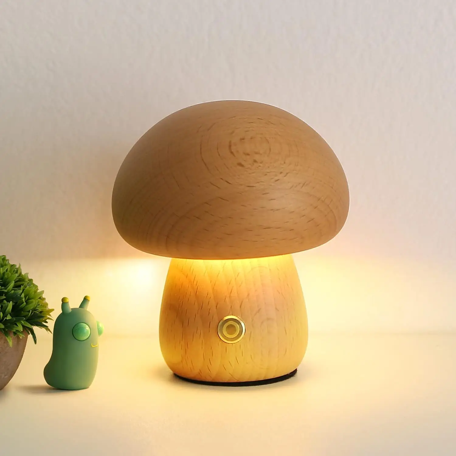 Rechargeable Mushroom Night Light, Dimmable Touch Control Desk Lamp, Creative Mushroom Desk Light for Home Bedroom Bedside Light