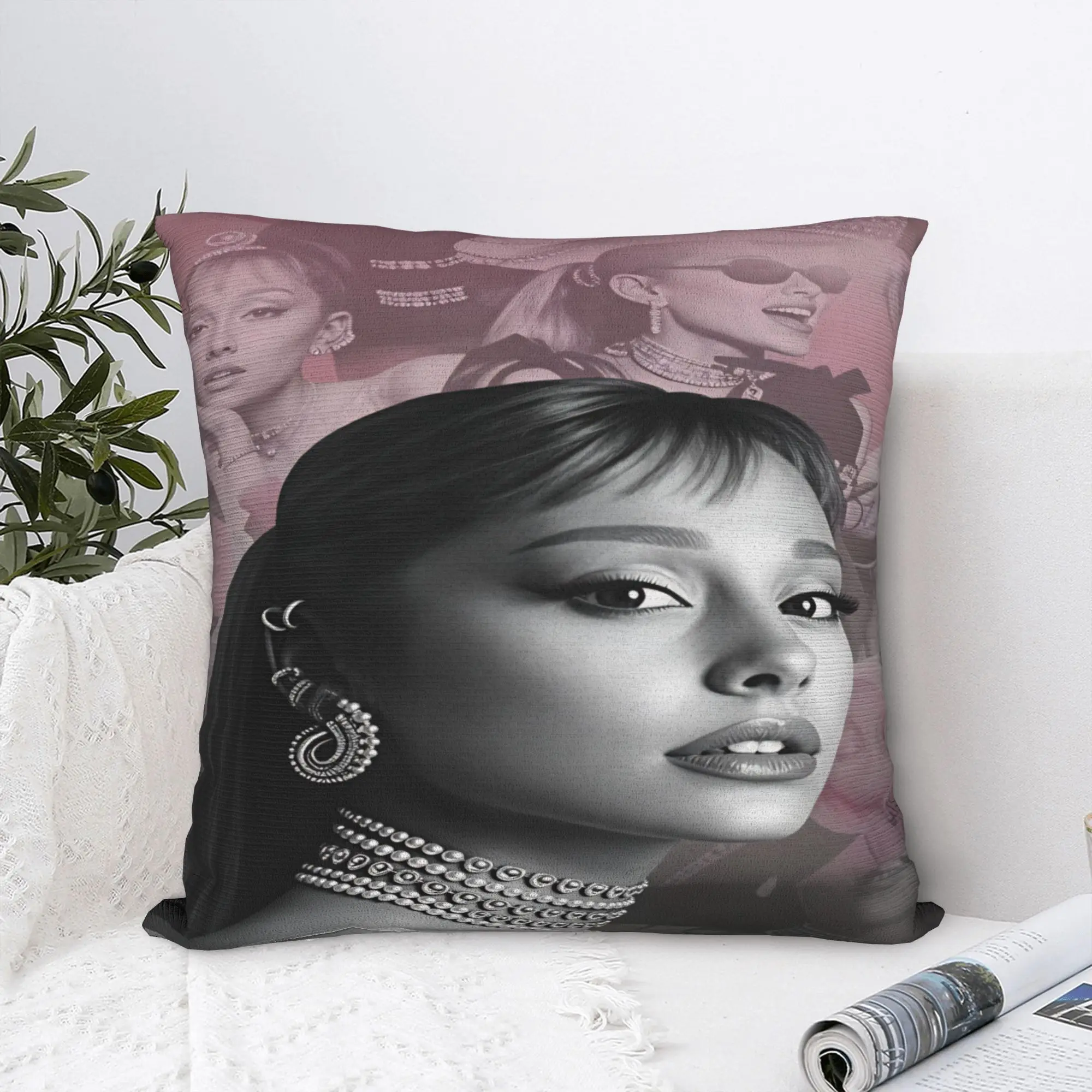 Arianas Grande  Pillow Cover  Custom Cushion Cover Vintage Pillow Case For Living Room Bed Chair