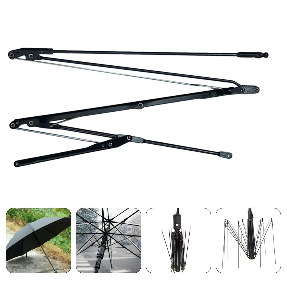 Umbrella Frame Ribs Accessories Five Fold 5400X900X300CM Folding Repair Only Repairing Parts for Black