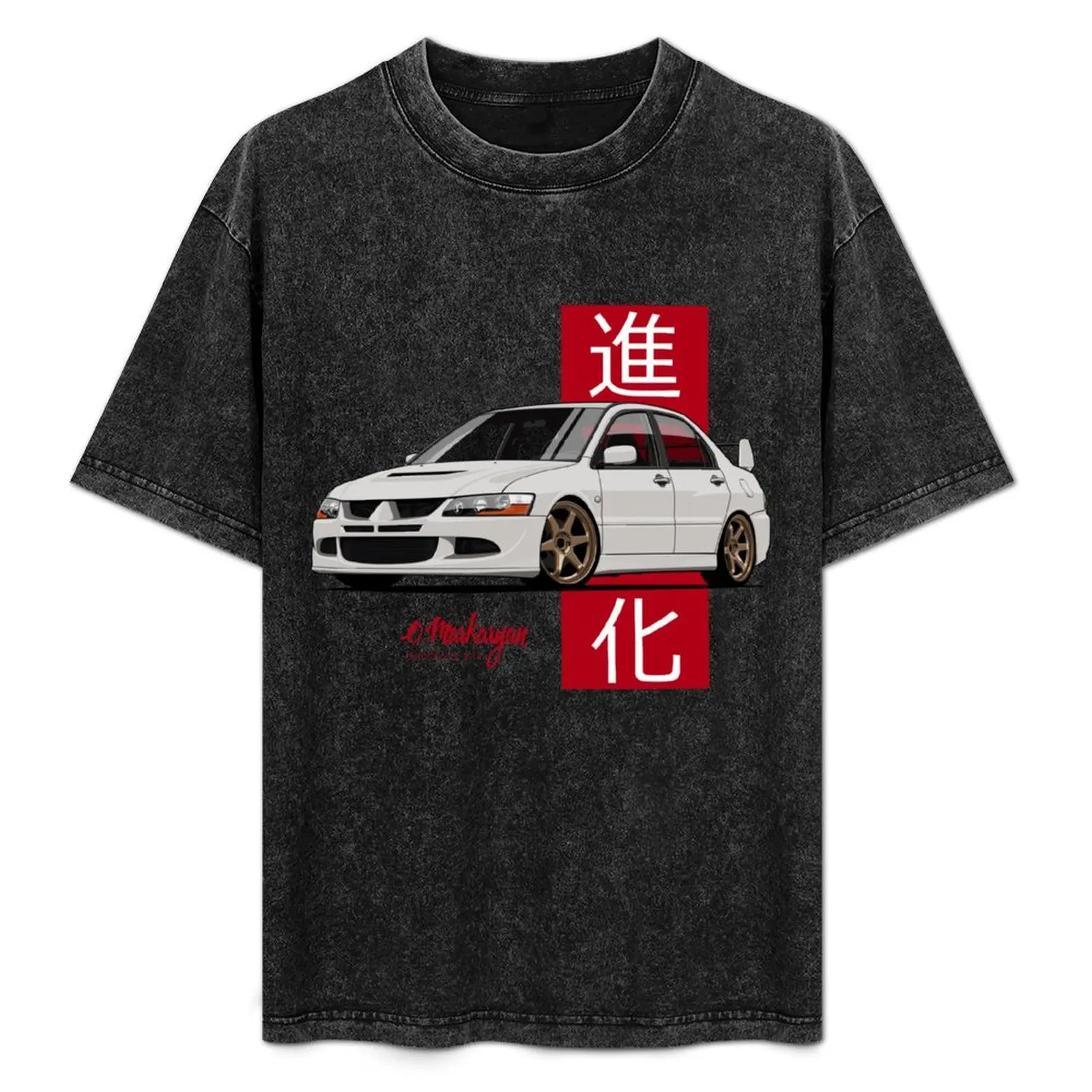 Lancer Evolution VIII (white) T-Shirt Big and Tall Short Sleeve Tee
