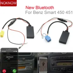 New Car Bluetooth 5.0 Module Cable Audio AUX Adapter for Smart Fortwo 450 451 Roadster Grundig Radio CD 6 8 Pins MINI ISO Plug