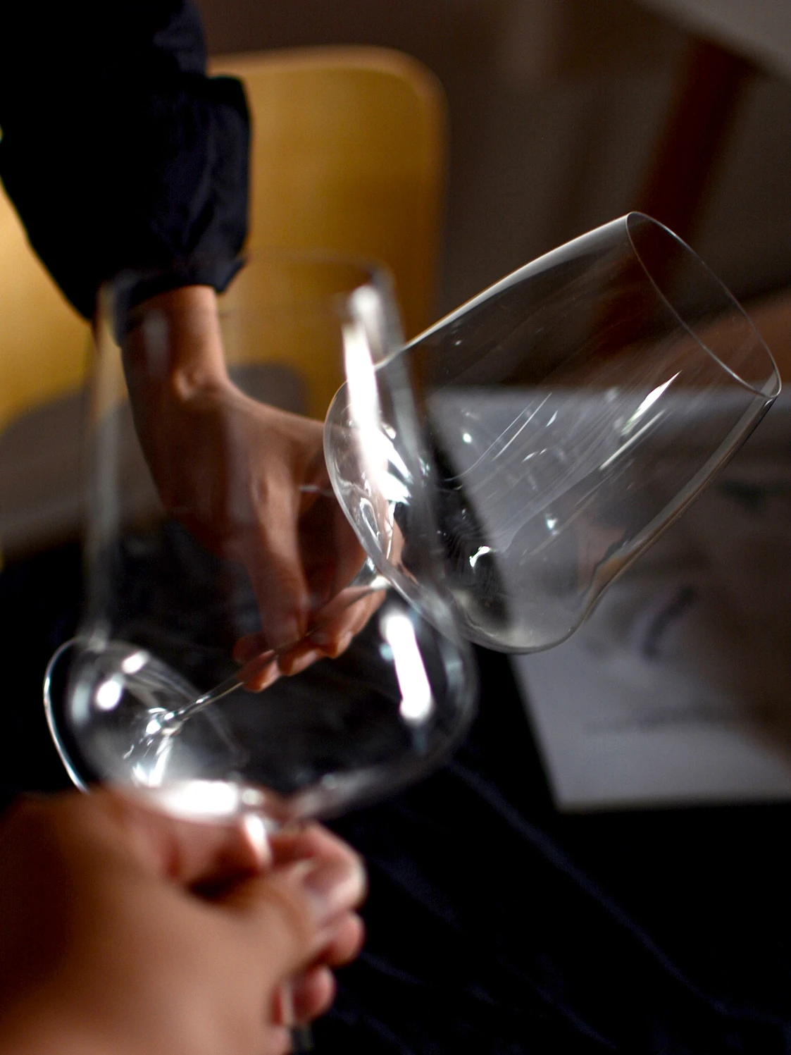 Copa de Vino Tinto Bordeaux Bury de la Serie Josephine de Camus Say, Coleccionable, Hecha a Mano, de Vidrio Ordinario, para Comer y Uso Diario