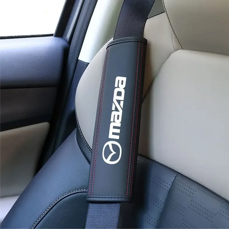 

2PCS Car Safety Belt Cover Shoulder Pad Protection for Mazda MX5 CX9 MX3 MX5 Atenza Axela RX8 RX7 MX3 CX7 CX5 Protege Speed