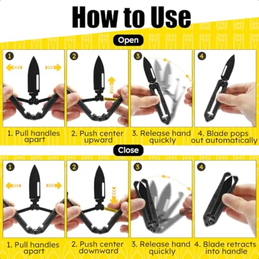 مجموعة سكين الجيب ومقص الأظافر EDC سكين صغير قابل للطي من الفولاذ المقاوم للصدأ الفاخر وقواطع أظافر وأظافر القدم مع L