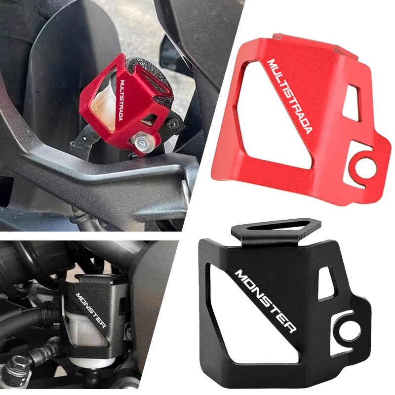 

For Ducati Multistrada 950 1000 1100 S 1200 S 1260 1200S Monster 696 821 Motorcycle Rear Brake Fluid Reservoir Protective Cover