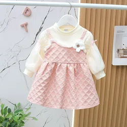 Elegant Baby Princess Dress Spring And Autumn Baby Girls Birthday Party Dress Long Sleeve Newborn Kids Clothes Outfit 6M-3Y