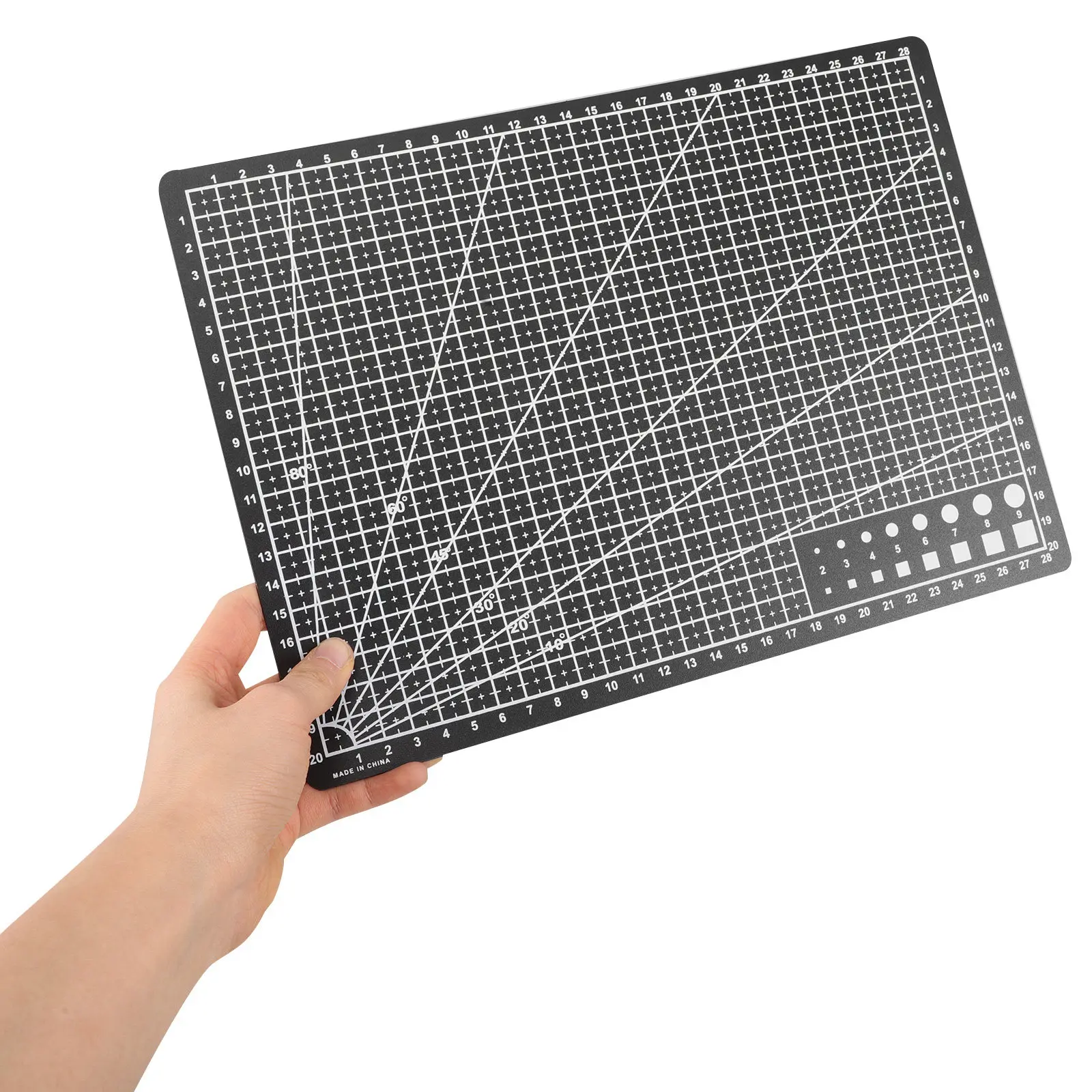 Double Sided A4 Craft Cutting Mat Clear Grid Non Slip Base Ideal for Sewing Carving Art Crafting Small Board A4 Cutting Mat view 4