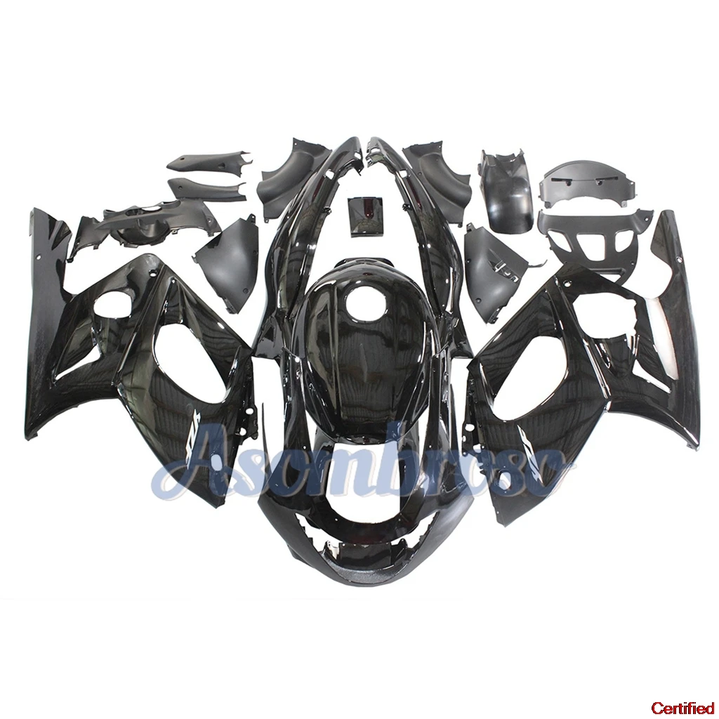 Motorcycle Fairings Fit for YAMAHA YZF600R 1997 -2007 All glossy black+Tank Cove