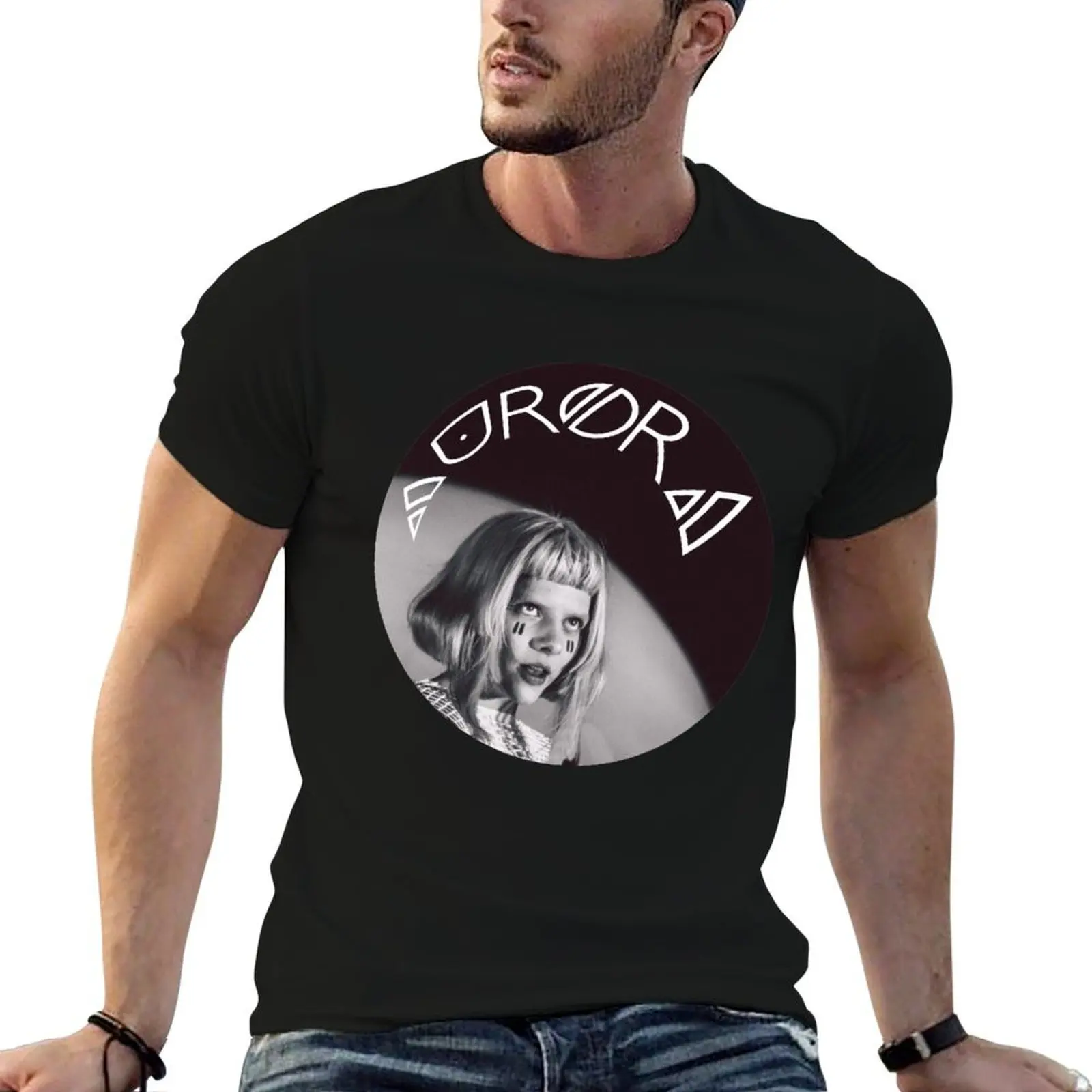 Aurora Aksnes T-Shirt hippie clothes baggy shirts men t shirts high quality