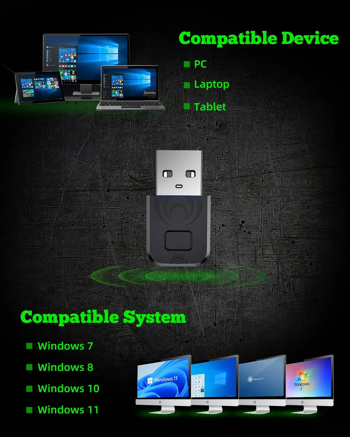 Bluetooth Adapter for PS4/PS5 Controller Compatible with Switch PC Android TV Box Steam - Wireless Gaming Accessory