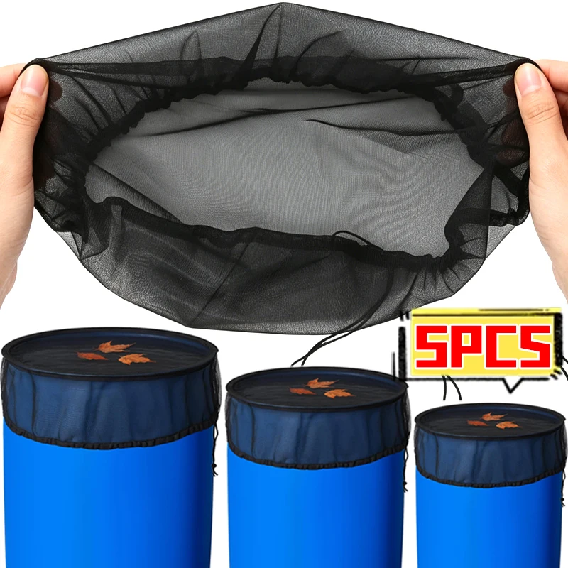 Rain Barrel Mesh Cover Water Collection Tank Protector Outdo