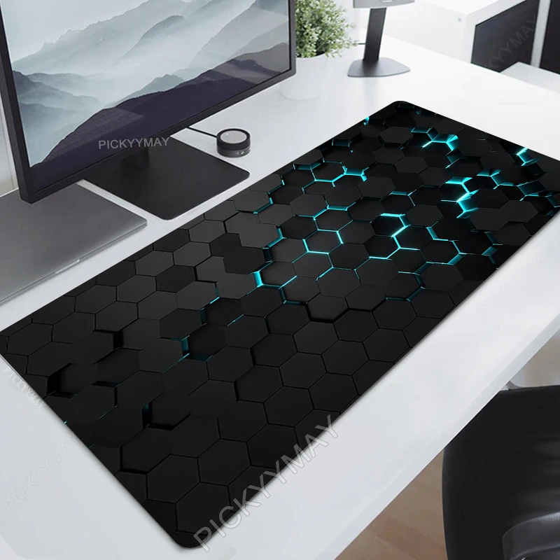 Geometric Mouse Pad Gamer Mousepads Big Gaming Mousepad XXL Mouse Mat Large Keyboard Mat Hexagon Desk Pad For Computer Laptop 