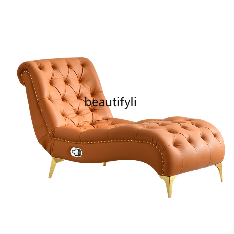

Chaise Longue Leisure Lazy Sofa Can Lie and Sleep American Light Luxury Living Room Chair
