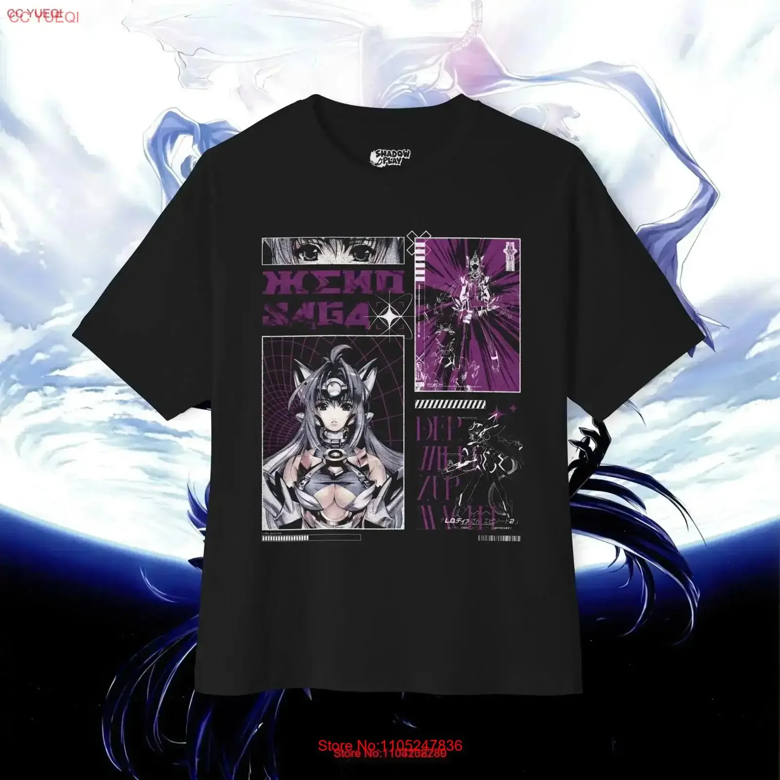 Camiseta Brutalist Xenosaga 3 con diseño retro de videojuego, corte holgado para gamers, estilo vintage lavado, unisex, para uso diario informal.