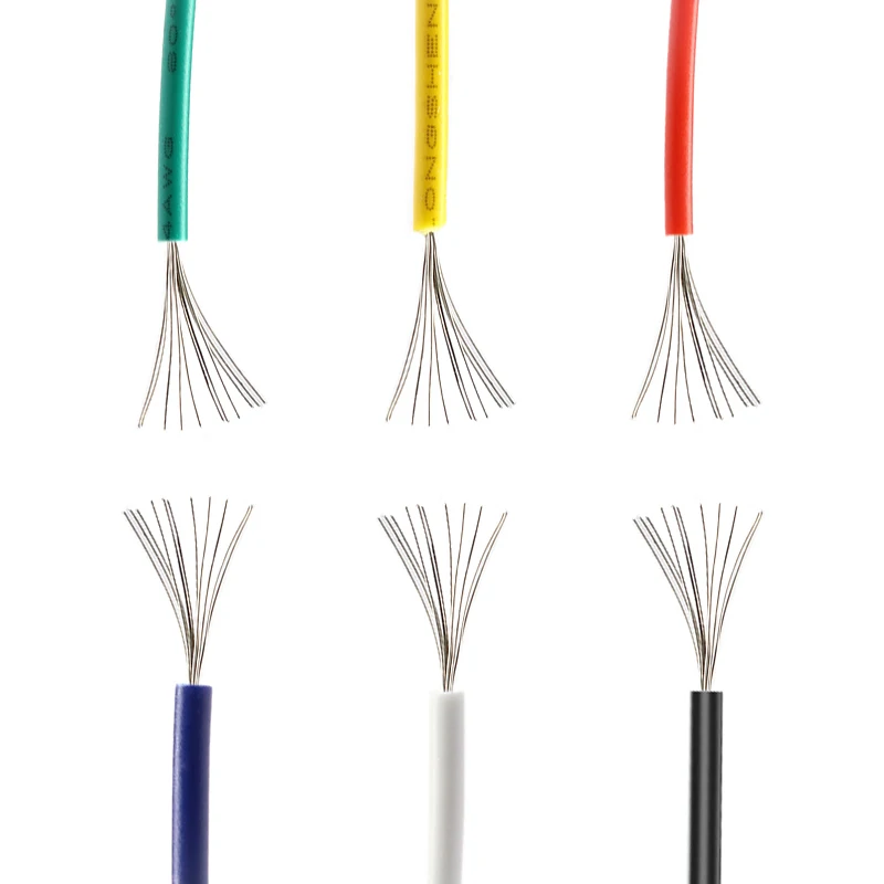 

Heat Resistant Flexible Silicone Wire in Box ( 5 Colors）30/28/26/24/22/20/18/16AWG Stranded Cable Electrical Tinned Copper Wires
