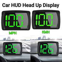 Universal Car HUD Head Up Display GPS Hud Digital Speedometer Big Font Speed Meter KMH for All Car Truck Plug and Play Auto Part