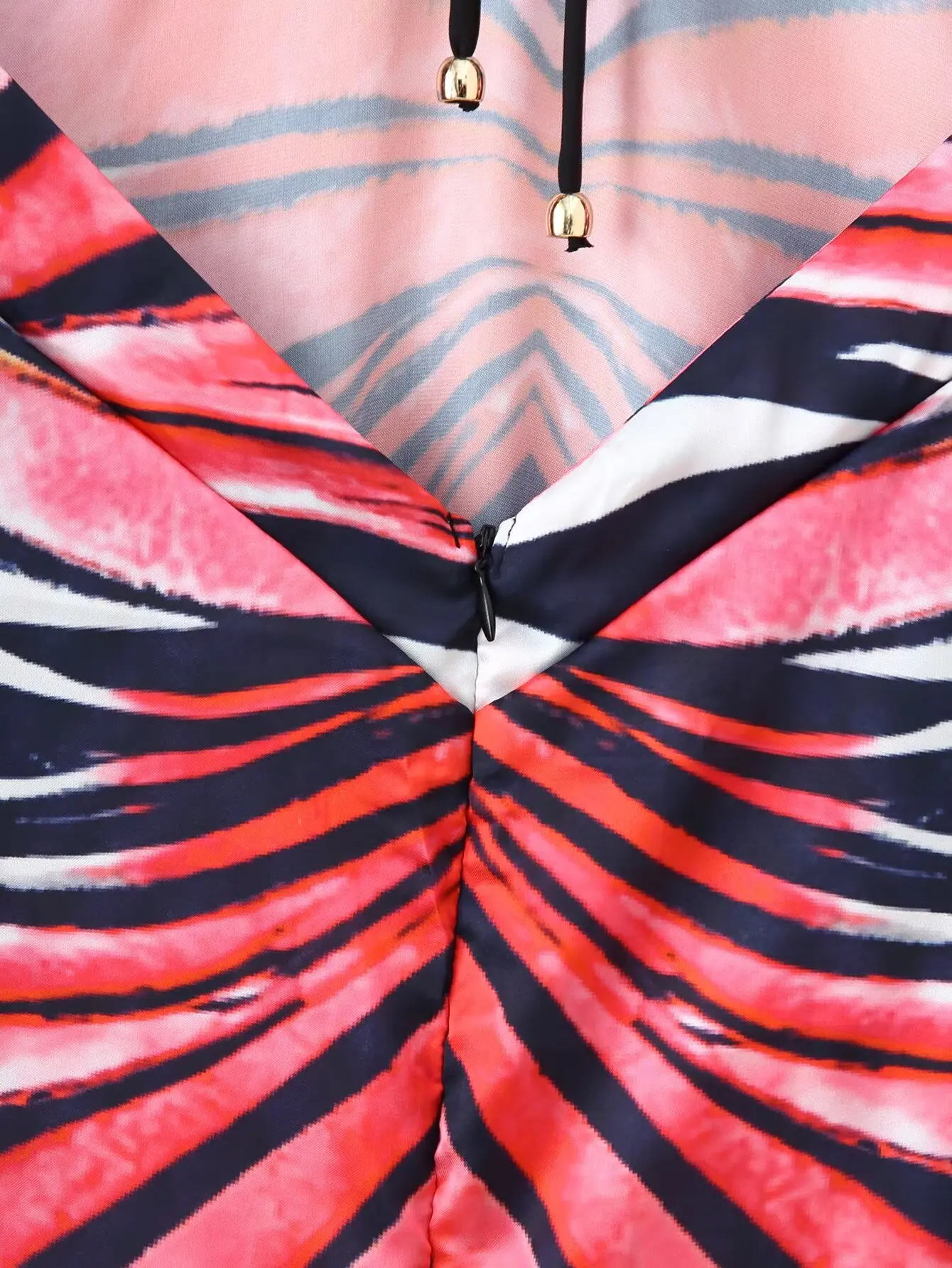 Sexy Damenkleider mit dünnen Schulterträgern, modische langärmelige, rückenfreie, bedruckte lange Kleider, elegantes, schickes Sommer-Partykleid – Detail 12
