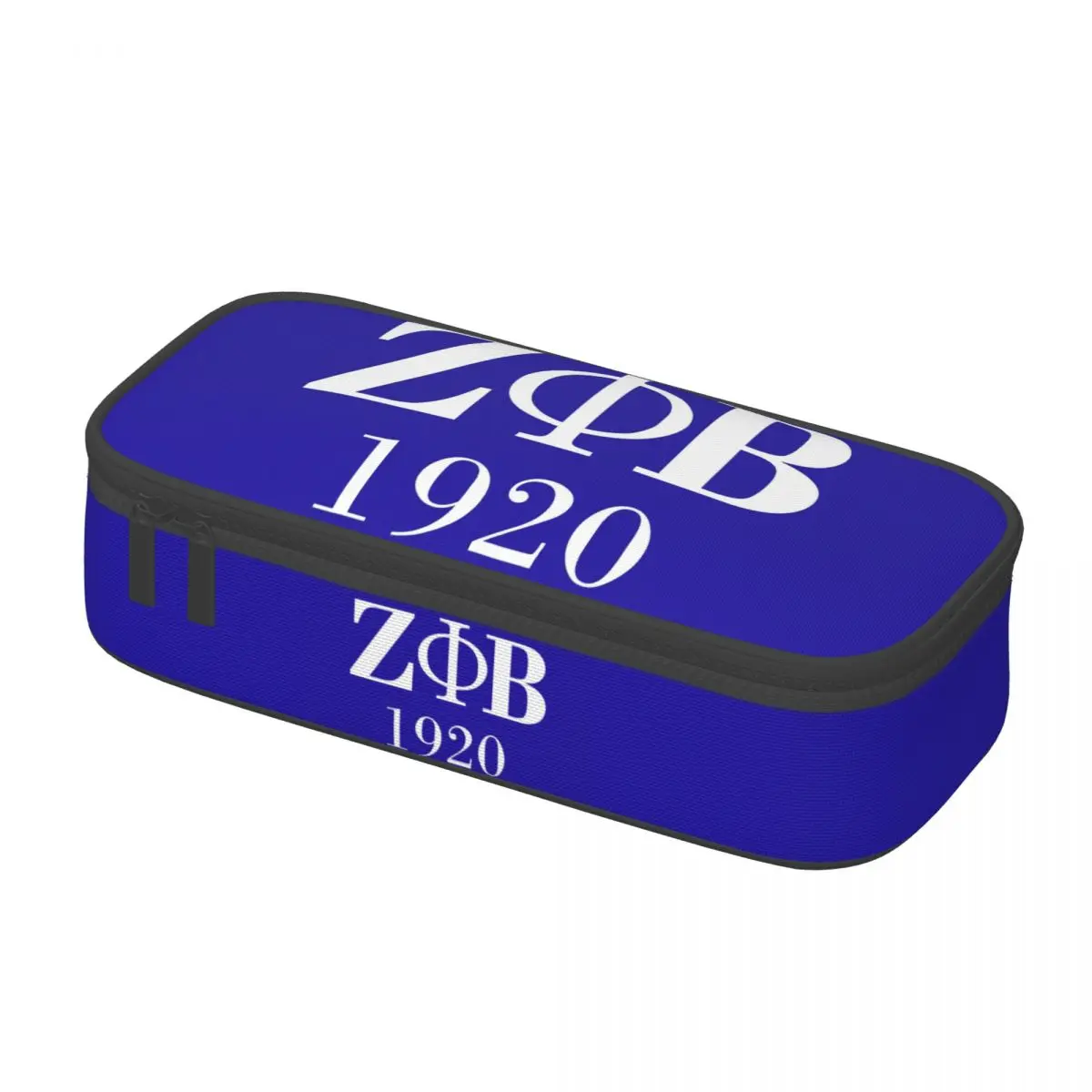 Imagem -03 - Personalizado Zeta Phi Beta Sorority Logo Lápis Case para Meninas e Meninos Grande Capacidade Letra Grega 1920 Pen Bolsa Box Material Escolar