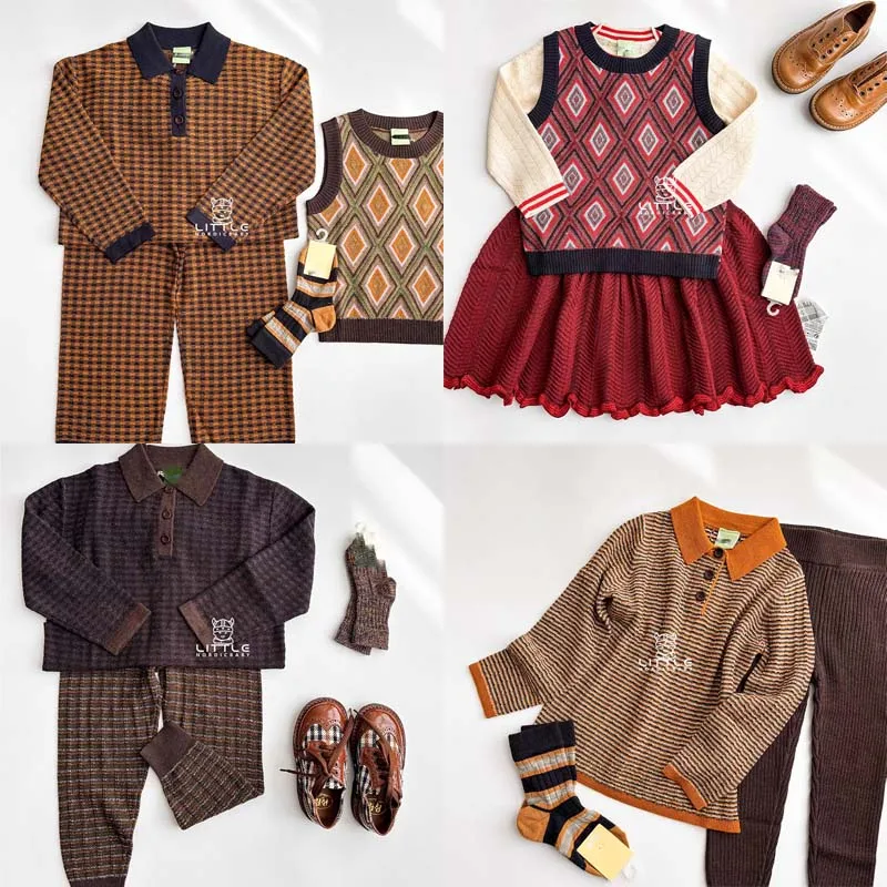 

РАСПРОДАЖА, осень-зима 2024, свитера для девочек, вязаный жаккардовый пуловер для девочек, свитера для мальчиков для девочек, шерстяные свитера для маленьких мальчиков