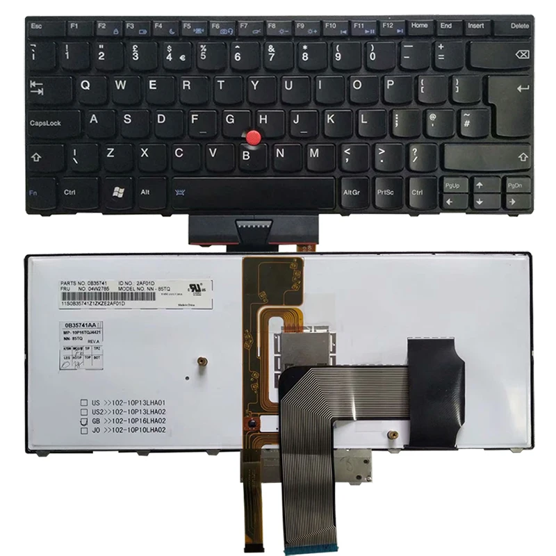 

NEW UK keyboard for Lenovo Thinkpad X1 Xi Hybrid 2012 UK laptop keyboard 04W2785 backlight