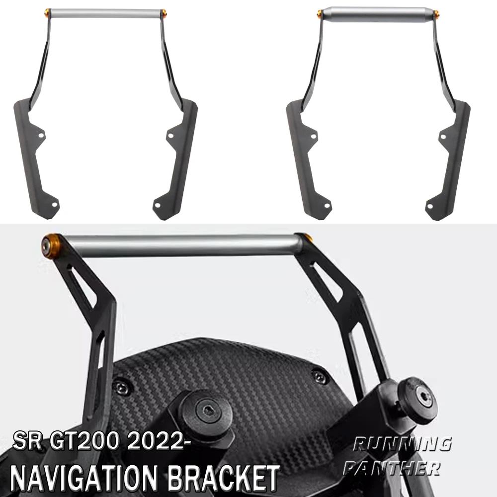 Motorcycle windshield Stand Holder Phone Mobile Phone GPS Navigation Bracket For APRILIA sr gt200 SR GT200 GT 200 2022 2023