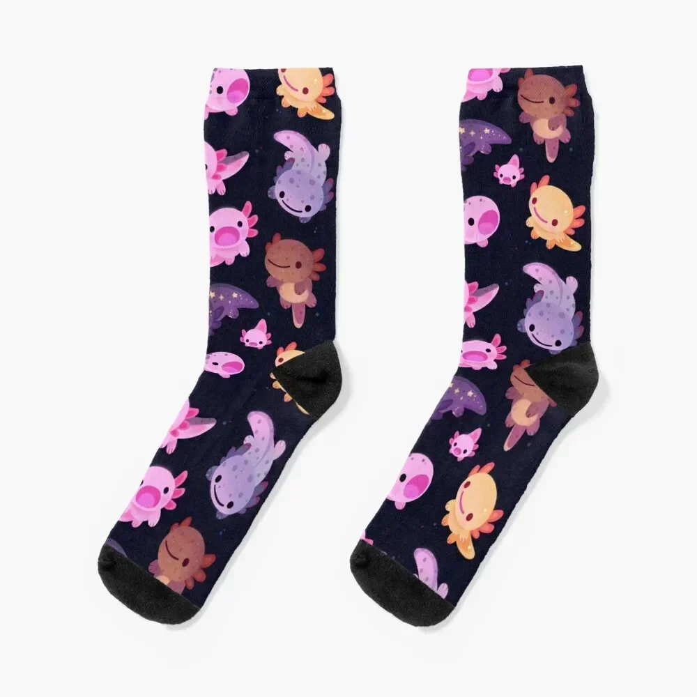 

Happy axolotl Socks custom luxe retro winter thermal Boy Socks Women's