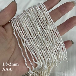 1.8-2mm AAA Natural Freshwater Pearl Threaded Irregular Shaped Spacer Beads for Jewelry Making DIY Necklace Bracelet Accessories