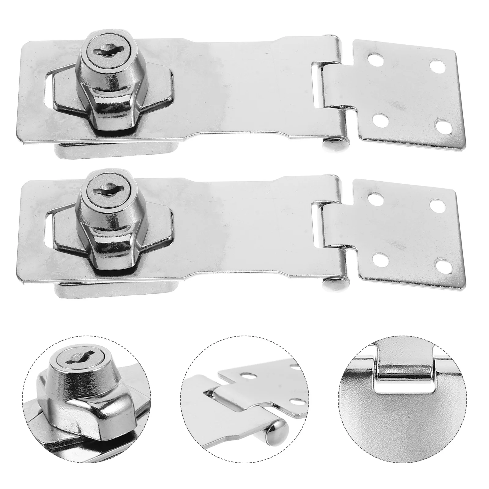 

1 комплект, прямоугольная защелка, замок из нержавеющей стали, защитный ящик, холодильник, почтовый ящик, засов для гардероба, простая установка, универсальная конфиденциальность